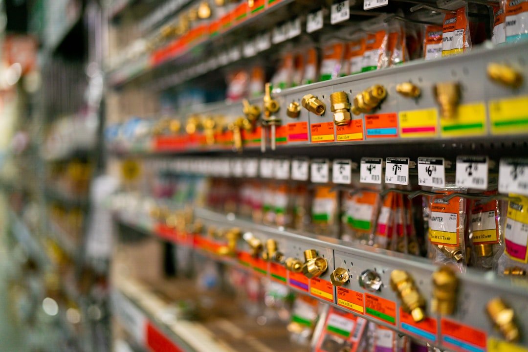 Pharmacy shelves with medicines