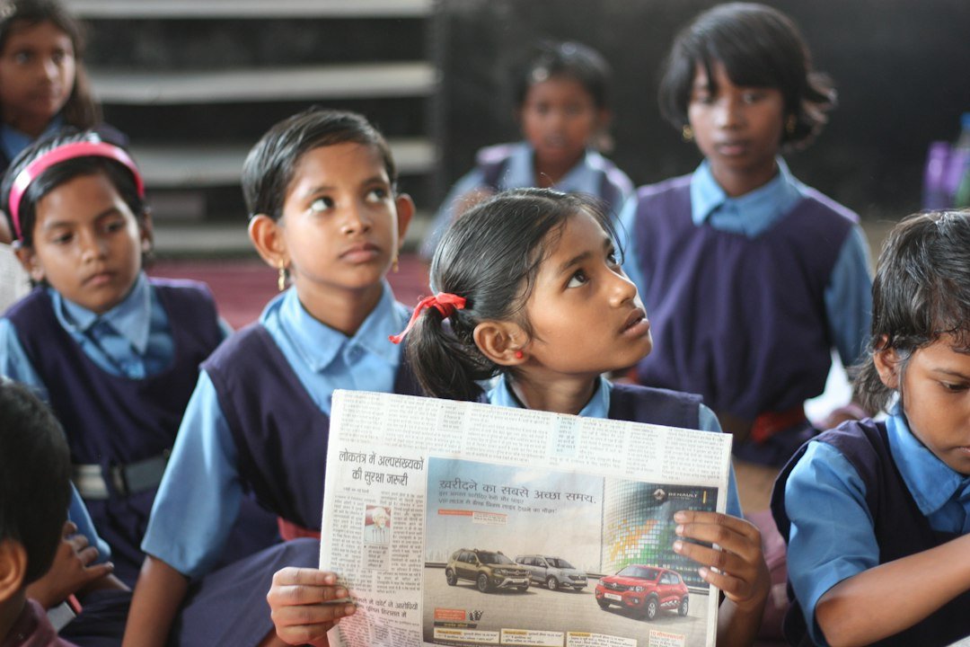 Indian school students in a classroom