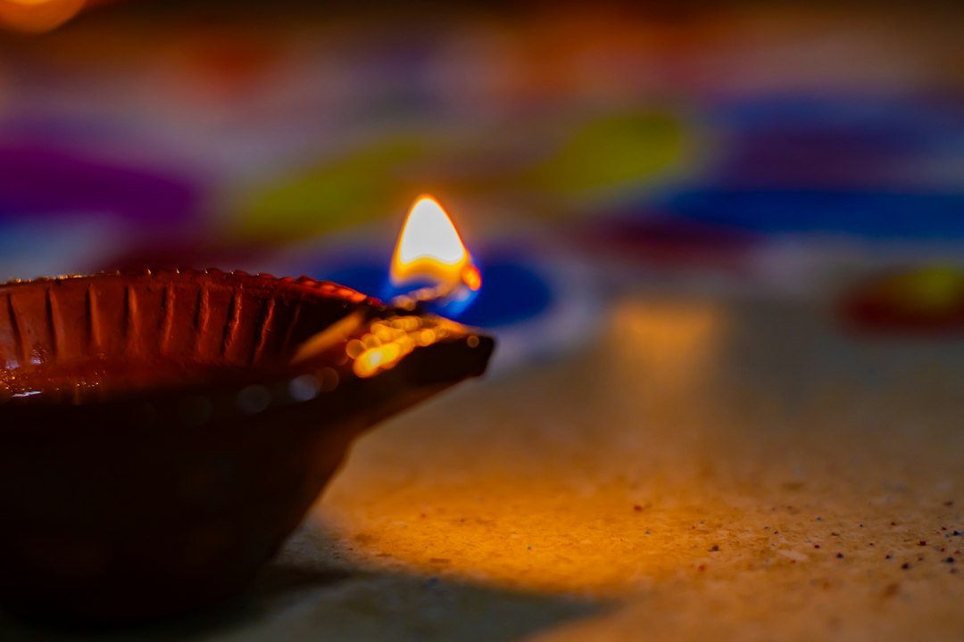 Glowing diya image with a Diwali wish for 2026