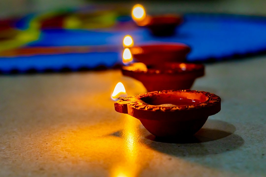 Traditional home diyas for a Happy Diwali 2026 greeting