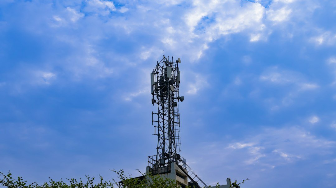 Mobile telecom tower representing India Mobile Congress 2026, 5G connectivity and made-in-India telecom technology